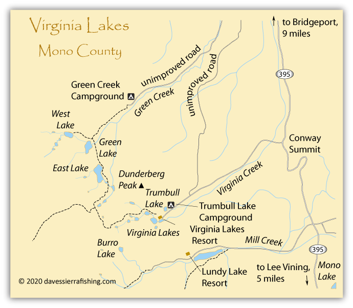 map of lakes in virginia