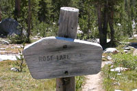 Rose Lake sign