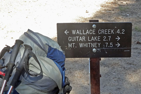 sign to Mt. Whitney, Sequoia National Park, California