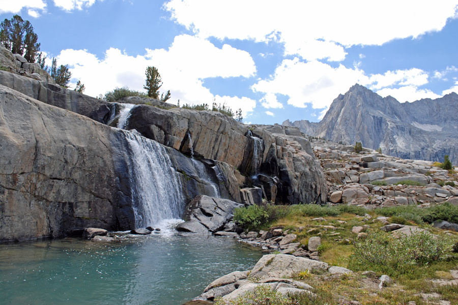 Sabrina Basin waterfall, California